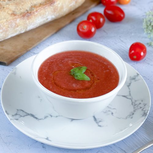soupe froide tomate façon gaspacho