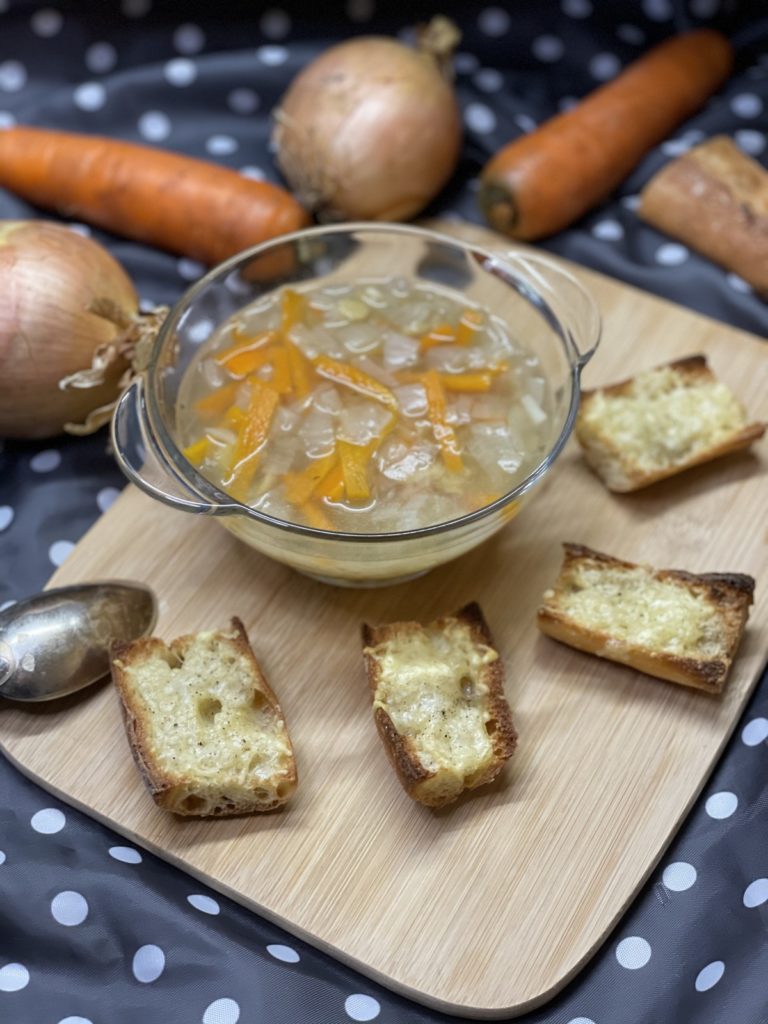 soupe OIgnons feve carottes
