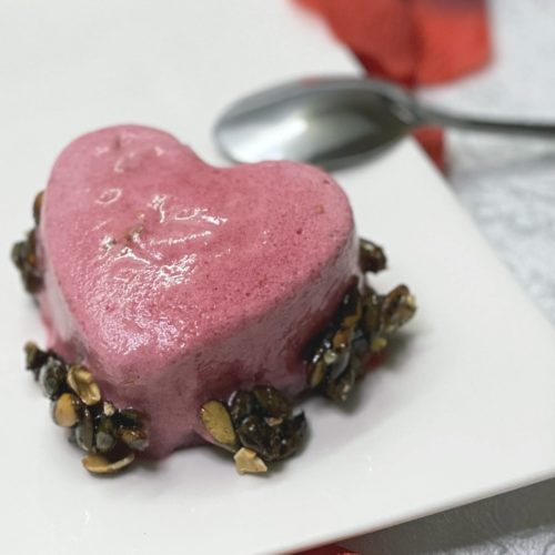 Entremet vegan framboise pistache