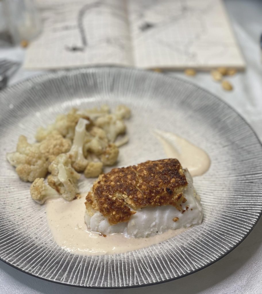 Poisson croûte cacahuète