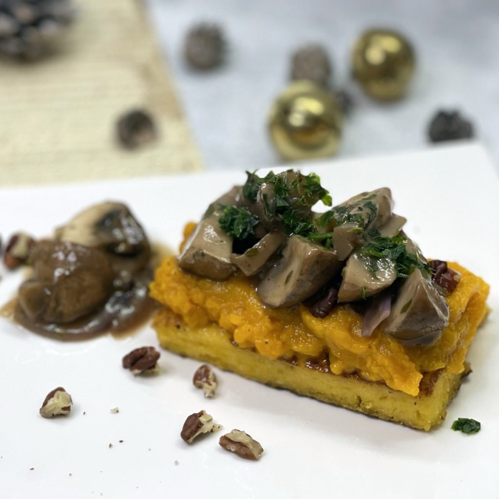 Butternut champignons moelleux croquant