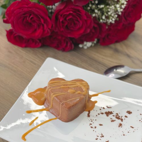 Mousse chocolat caramel coulant