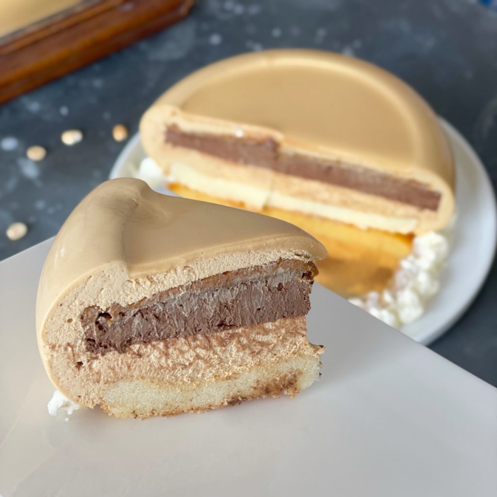 le pirouette entremets chocolat et cacahuète