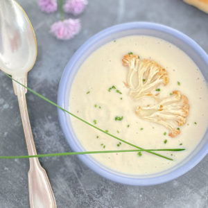 Velouté chou fleur rôti roquefort