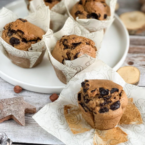 Muffins noisette pépites de chocolat