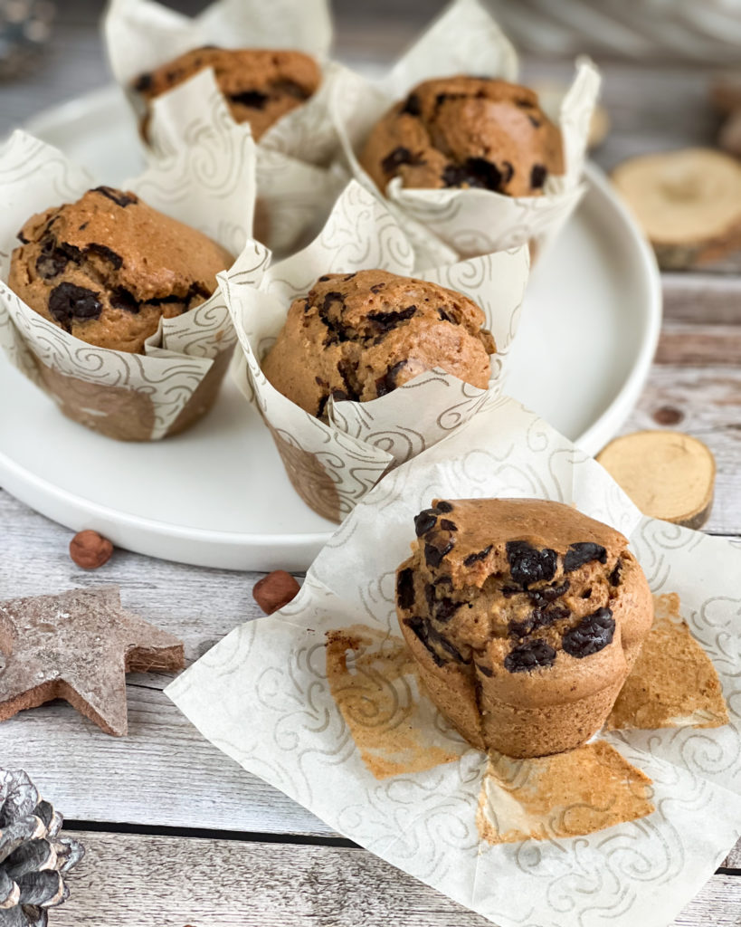 Muffins noisette pépites de chocolat