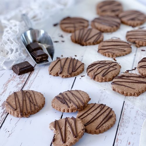 recette de sablés chocolat à la farine de patate douce