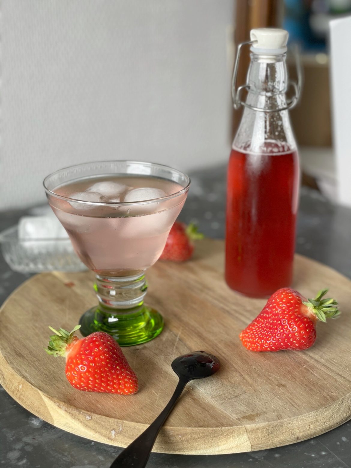 sirop de queues de fraise menthe anti gaspi