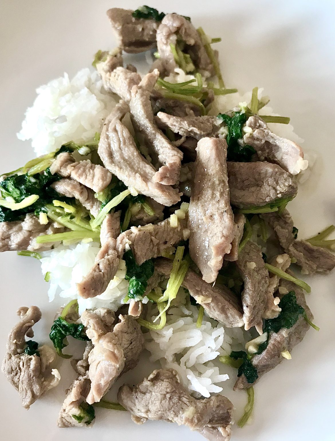 Porc à la coriandre et au gingembre