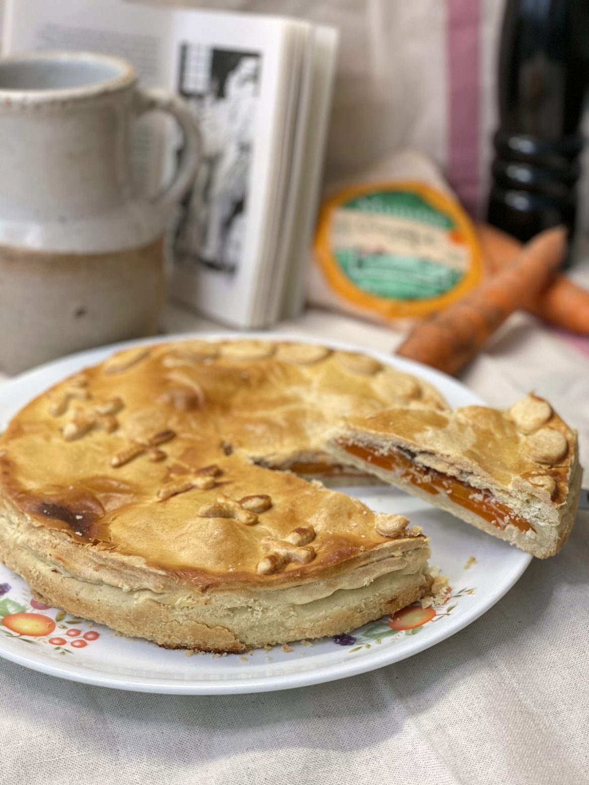 Tourte carottes munster cumin