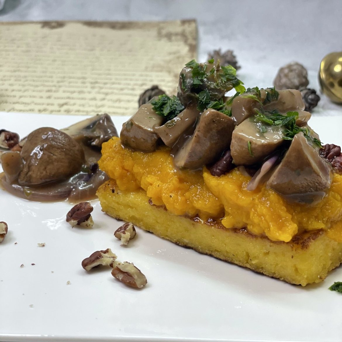 Butternut champignons moelleux croquant