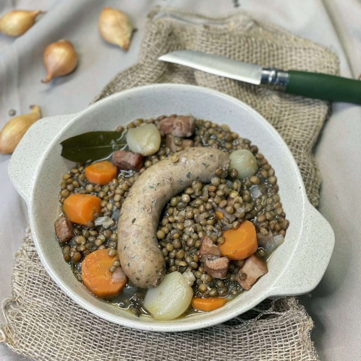 saucisses lentilles