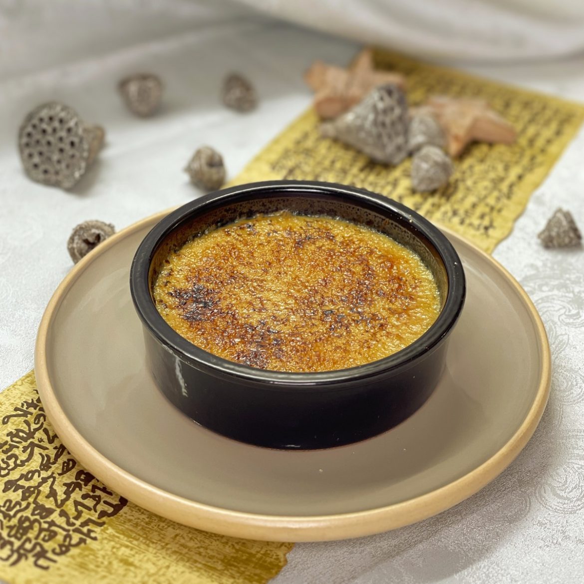 Crème brulée pistache
