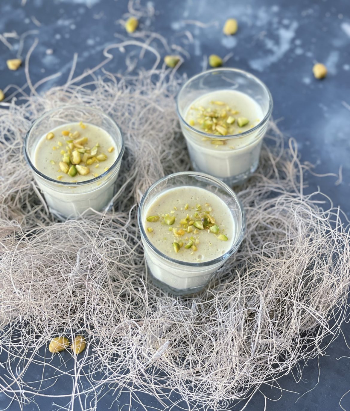 Panna cotta pistache