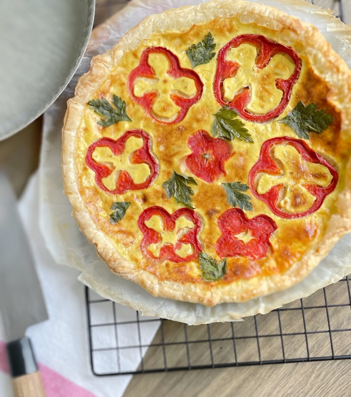 Quiche thon chevre frais