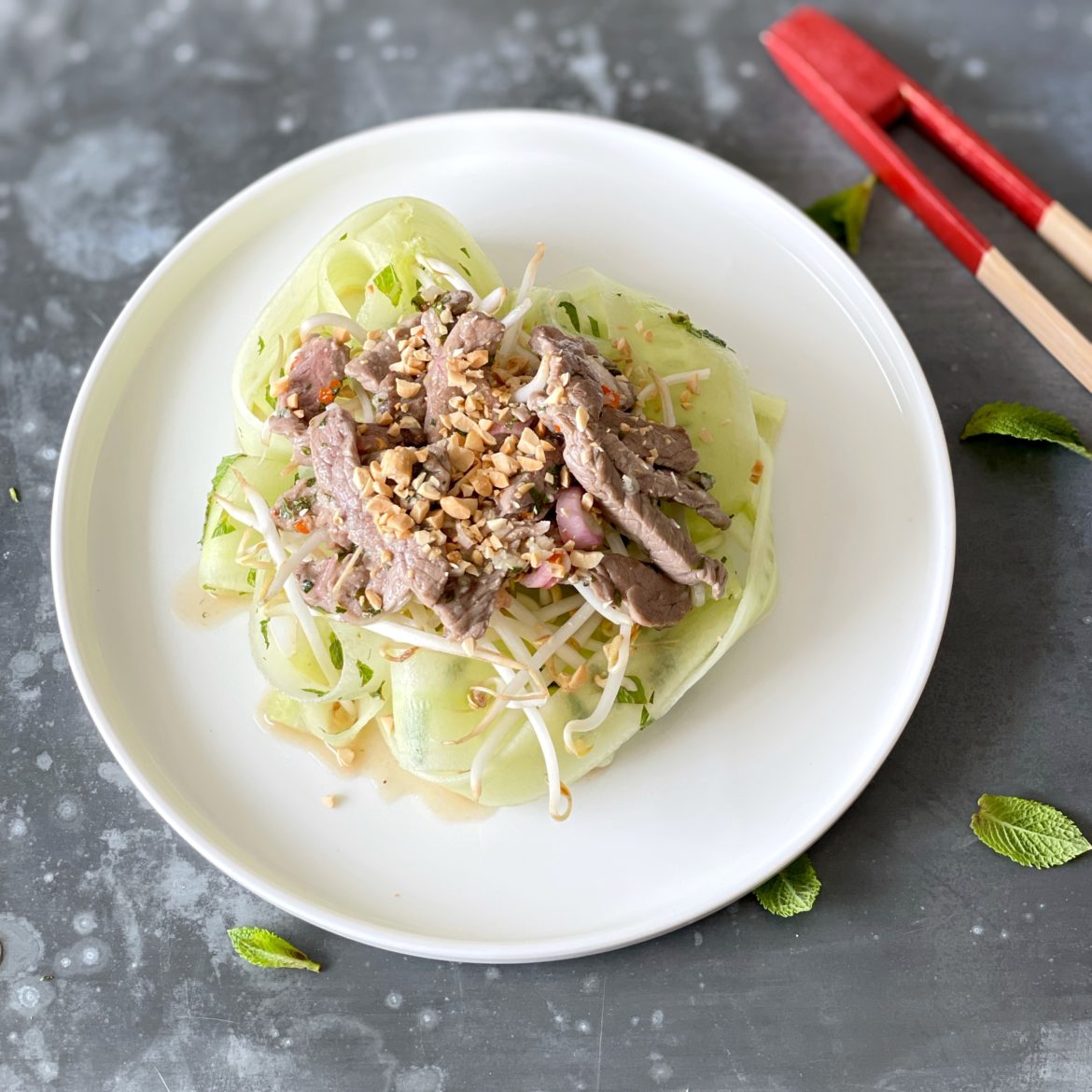 Salade boeuf concombre thaï