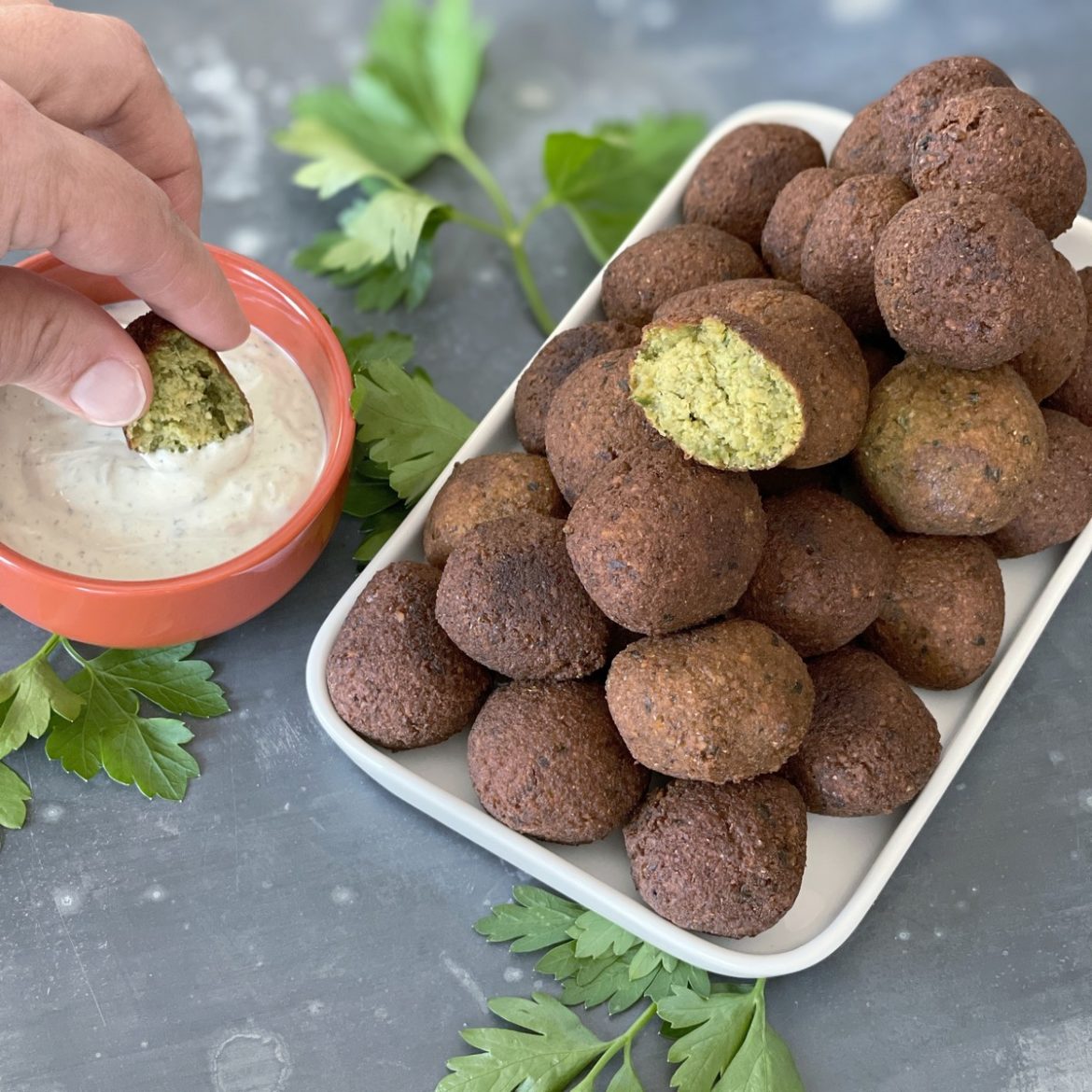Falafels aux herbes