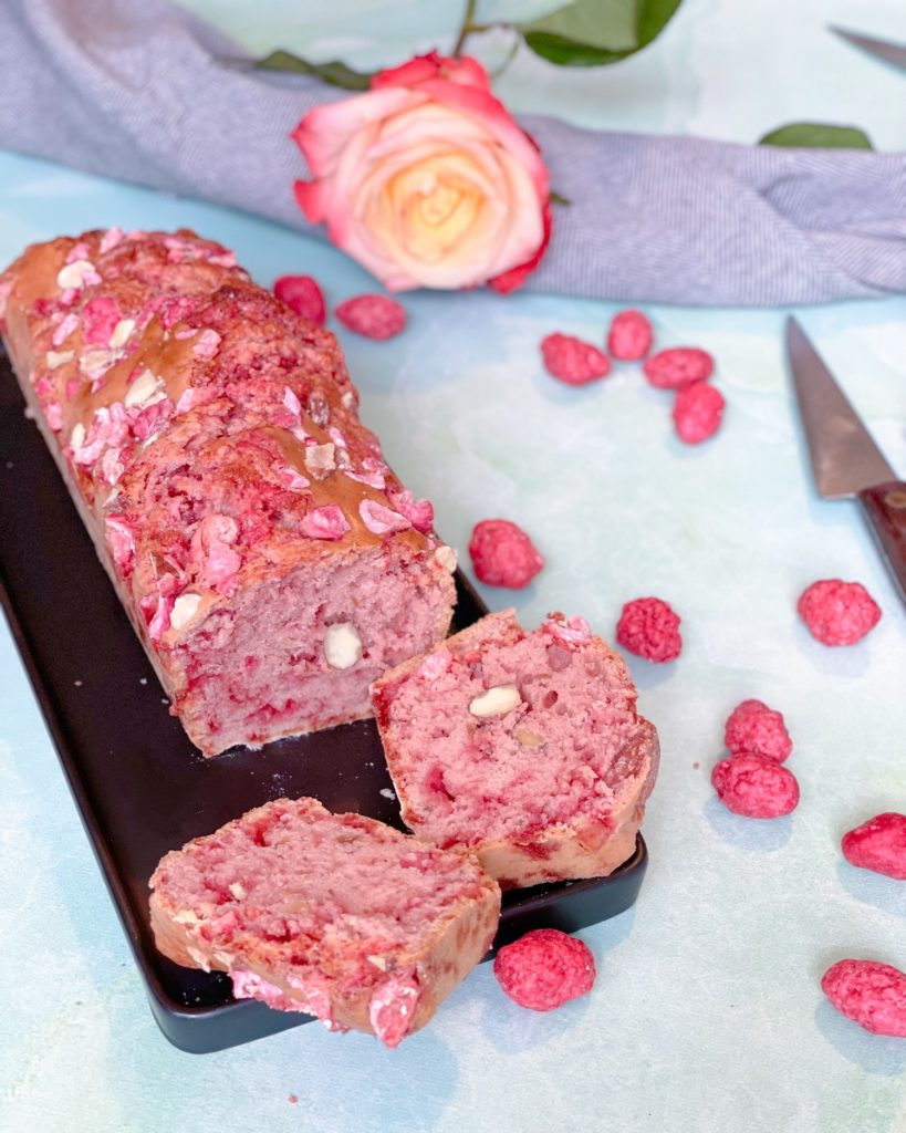 cake sans beurre pralines rose