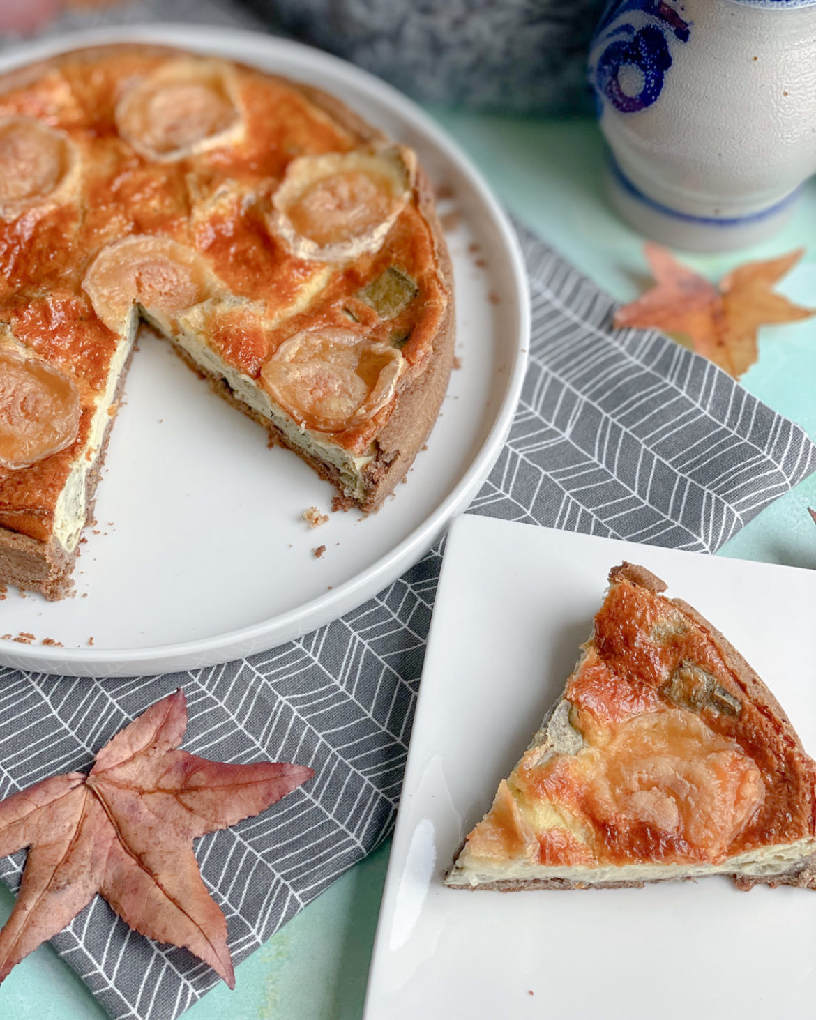 quiche tofu basilic chèvre
