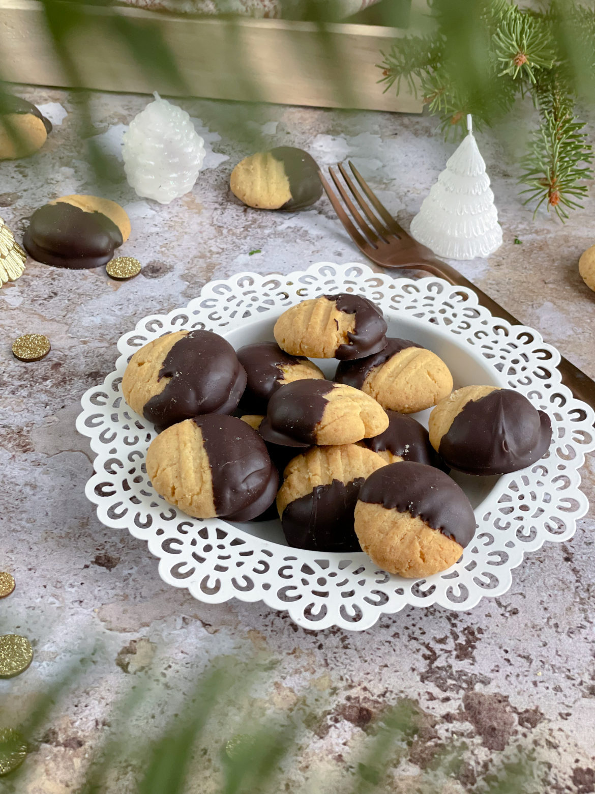 sablés pâtes chat chocolat