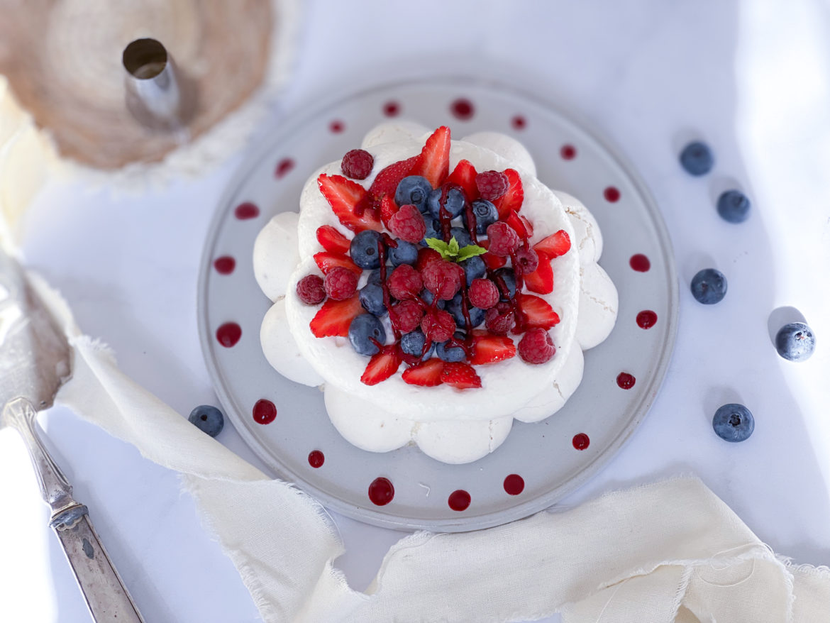 Recette simple pavlova fruits rouges