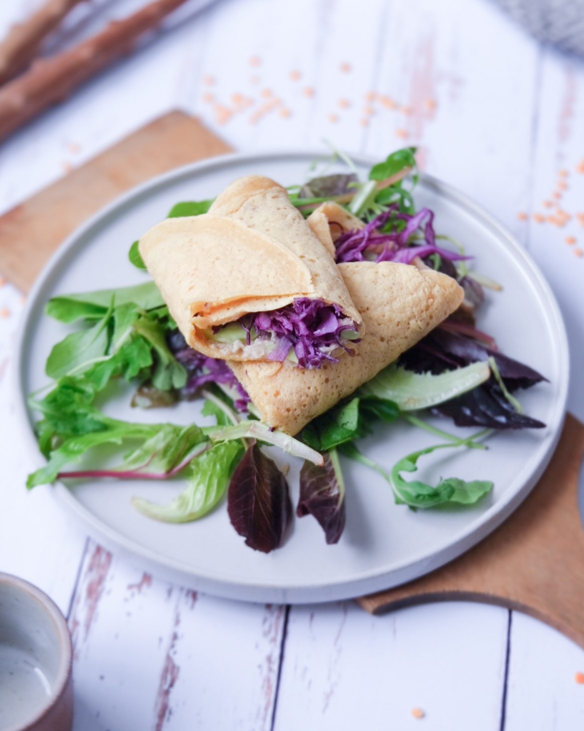 recette de tortillas de lentilles corail