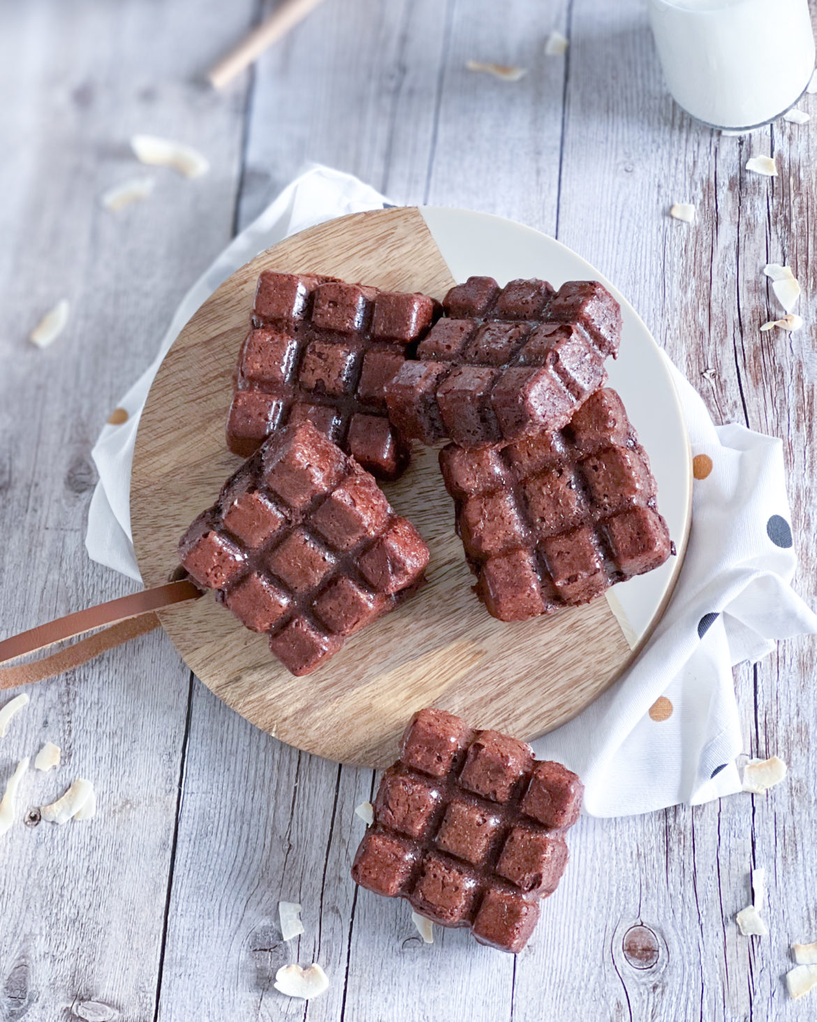 recette de Moelleux chocolat noix de coco