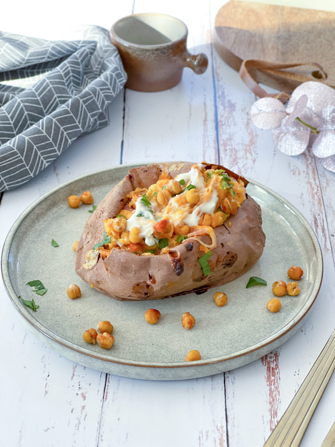 recette simple patate douce farcie