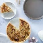 La quiche à l’oignon, simple et trop bonne.