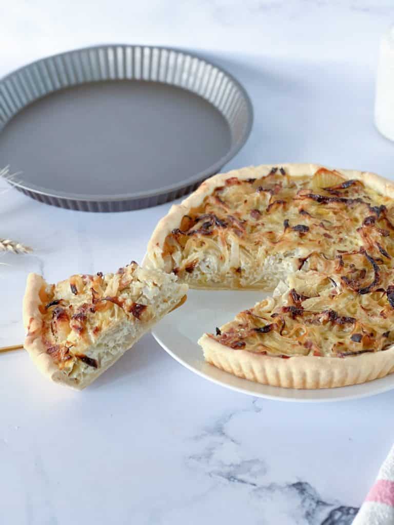 Quiche oignon simple et trop bonne